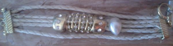 Pulseira Bege c/ Detalhes