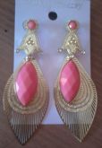 Brinco c/ Pedras Rosa