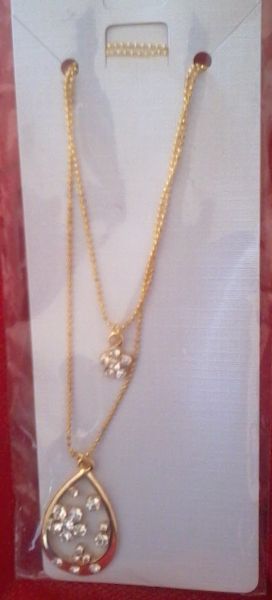 Cola c/ Strass Dourado